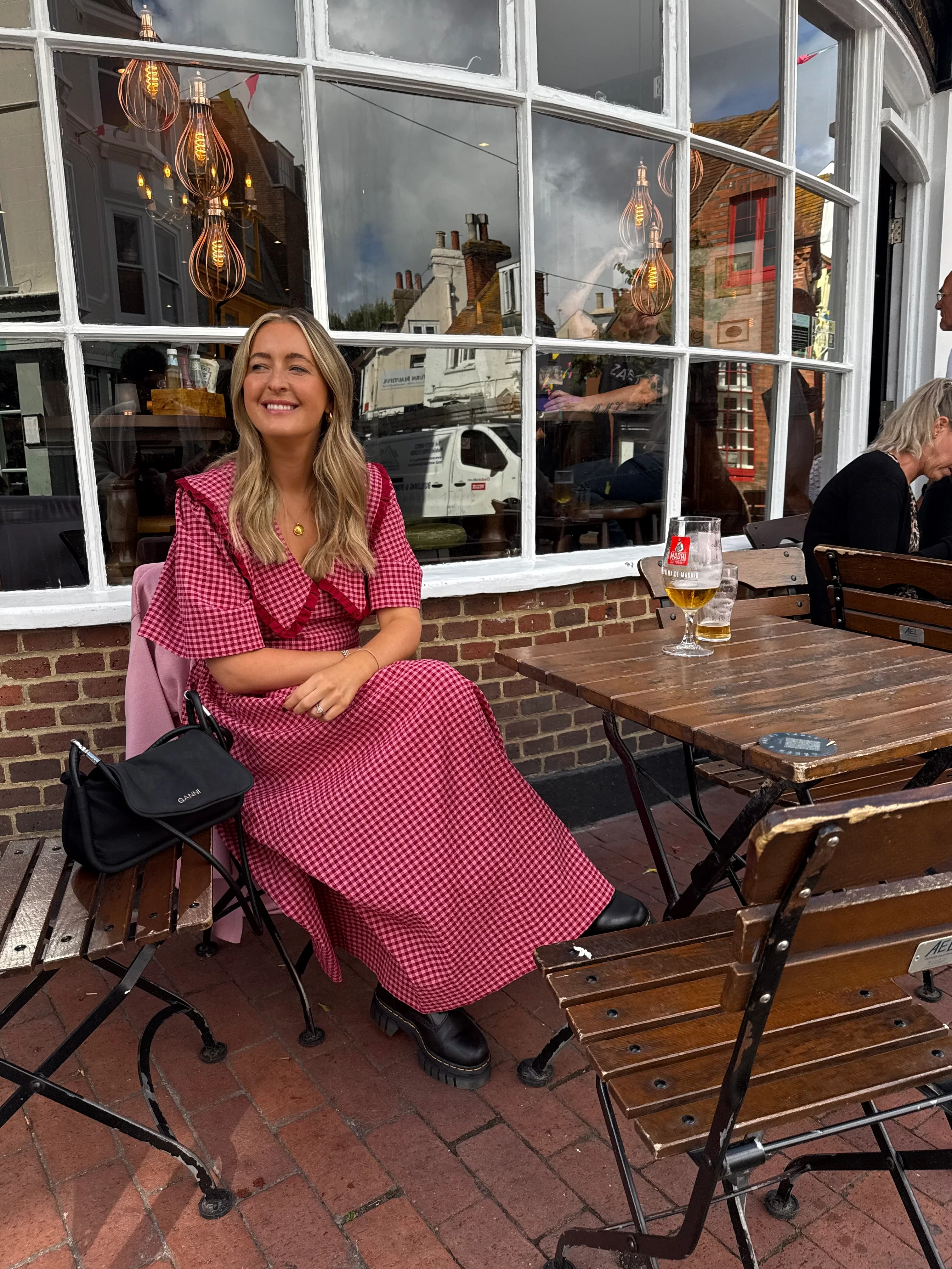 Bertie Dress - Burgundy - Image 4