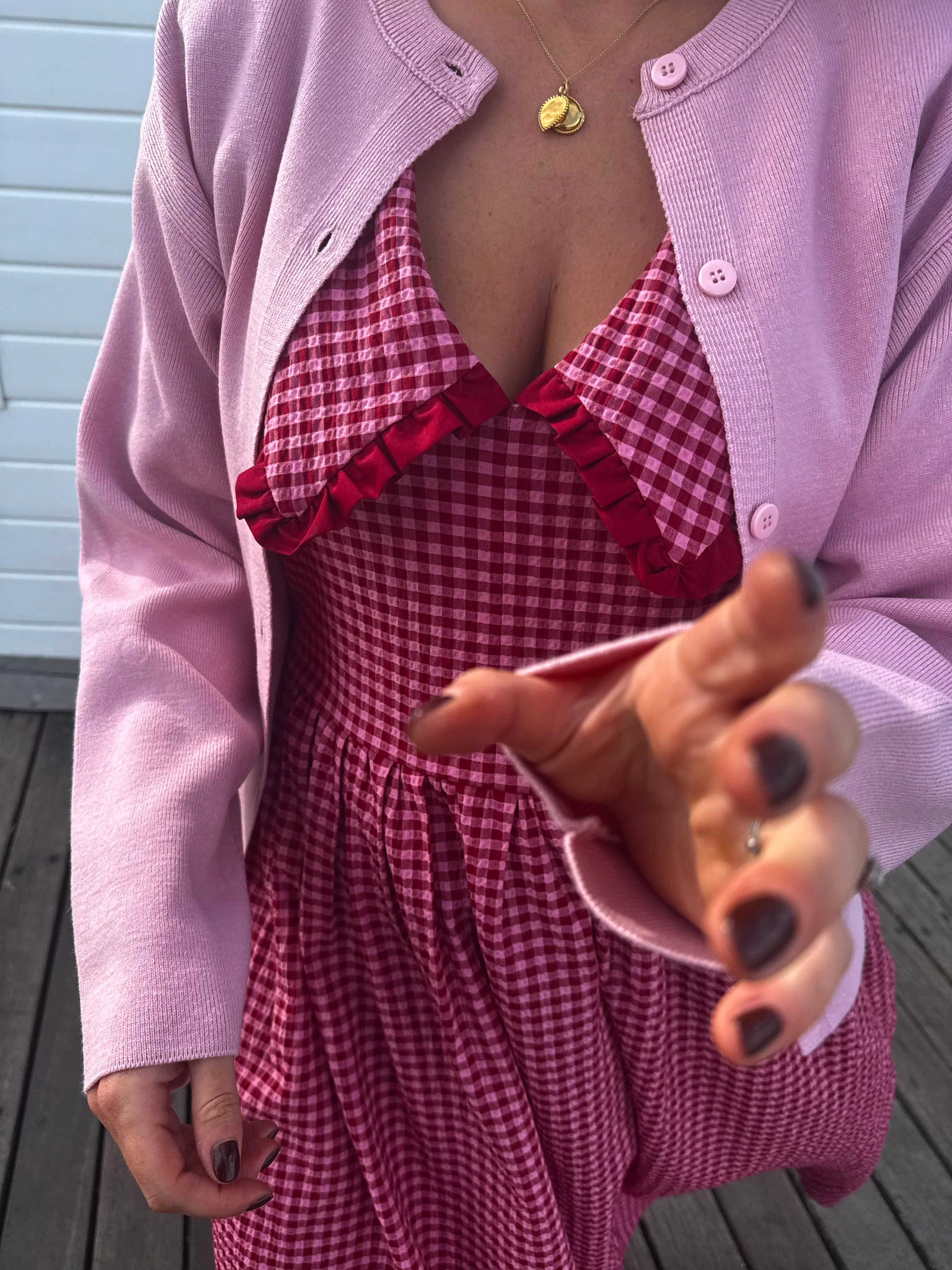 Bertie Dress - Burgundy - Image 5