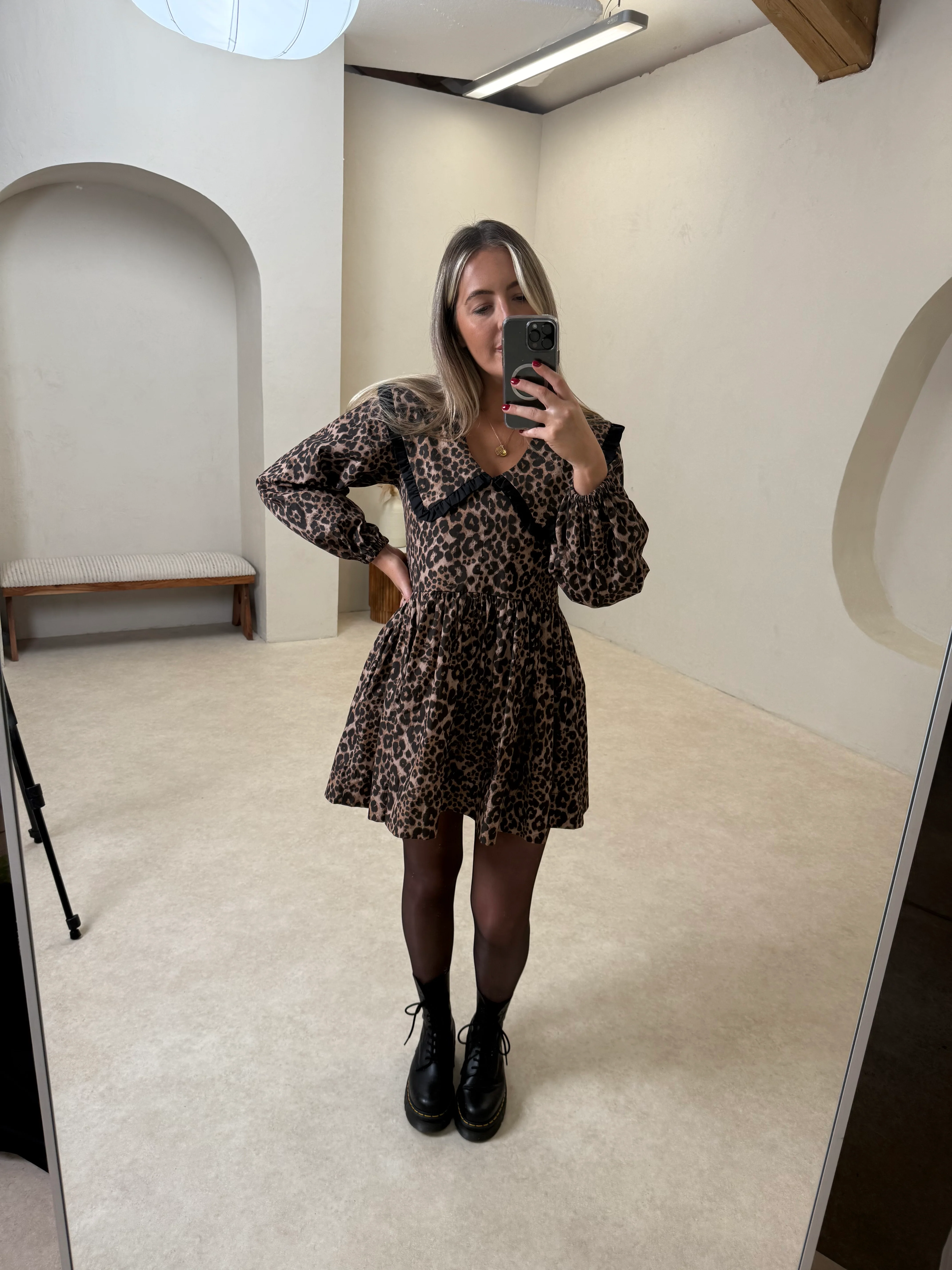 Bertie Dress - Leopard Mini - Image 7