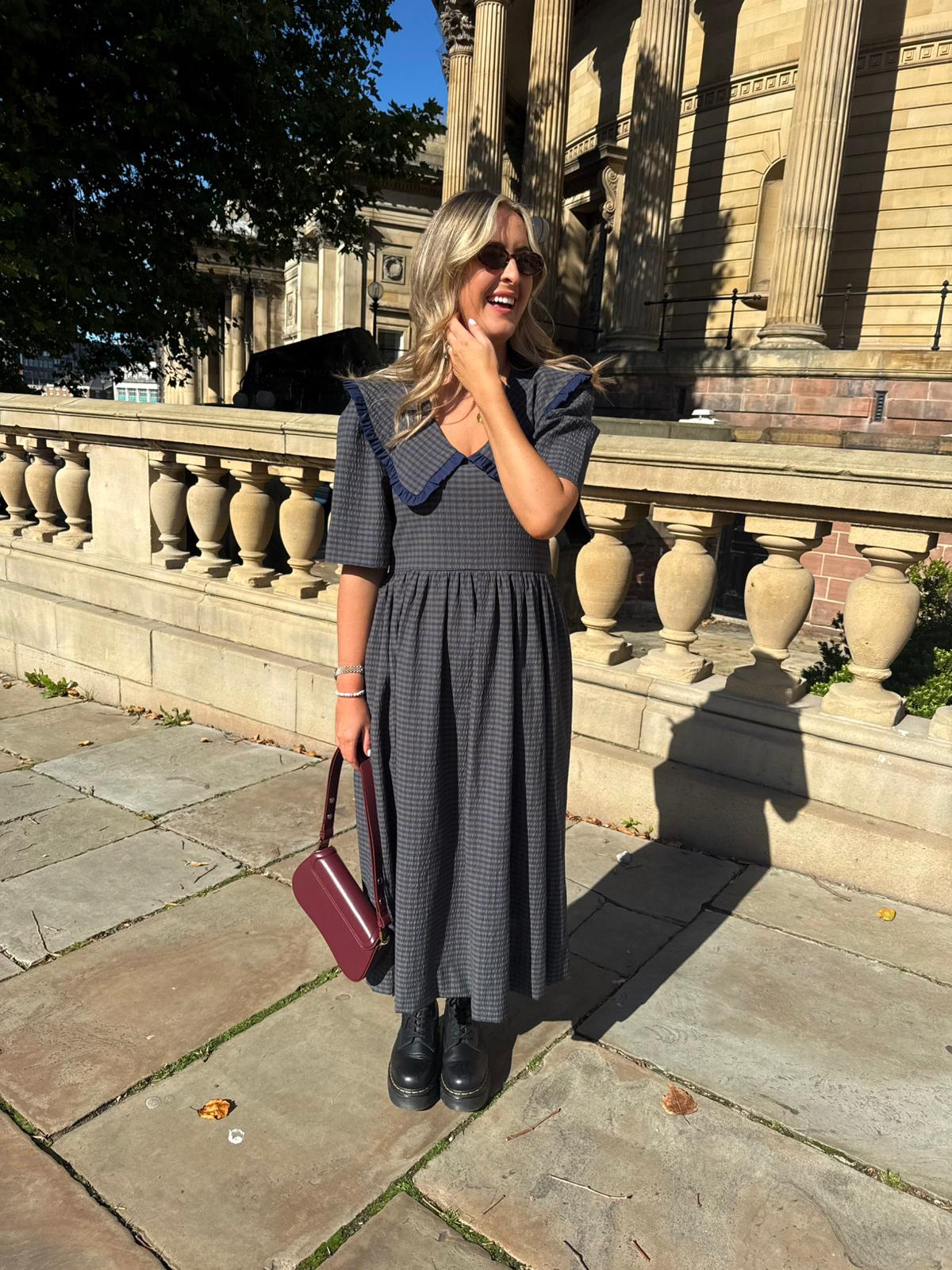 Bertie Dress - Navy - Image 3