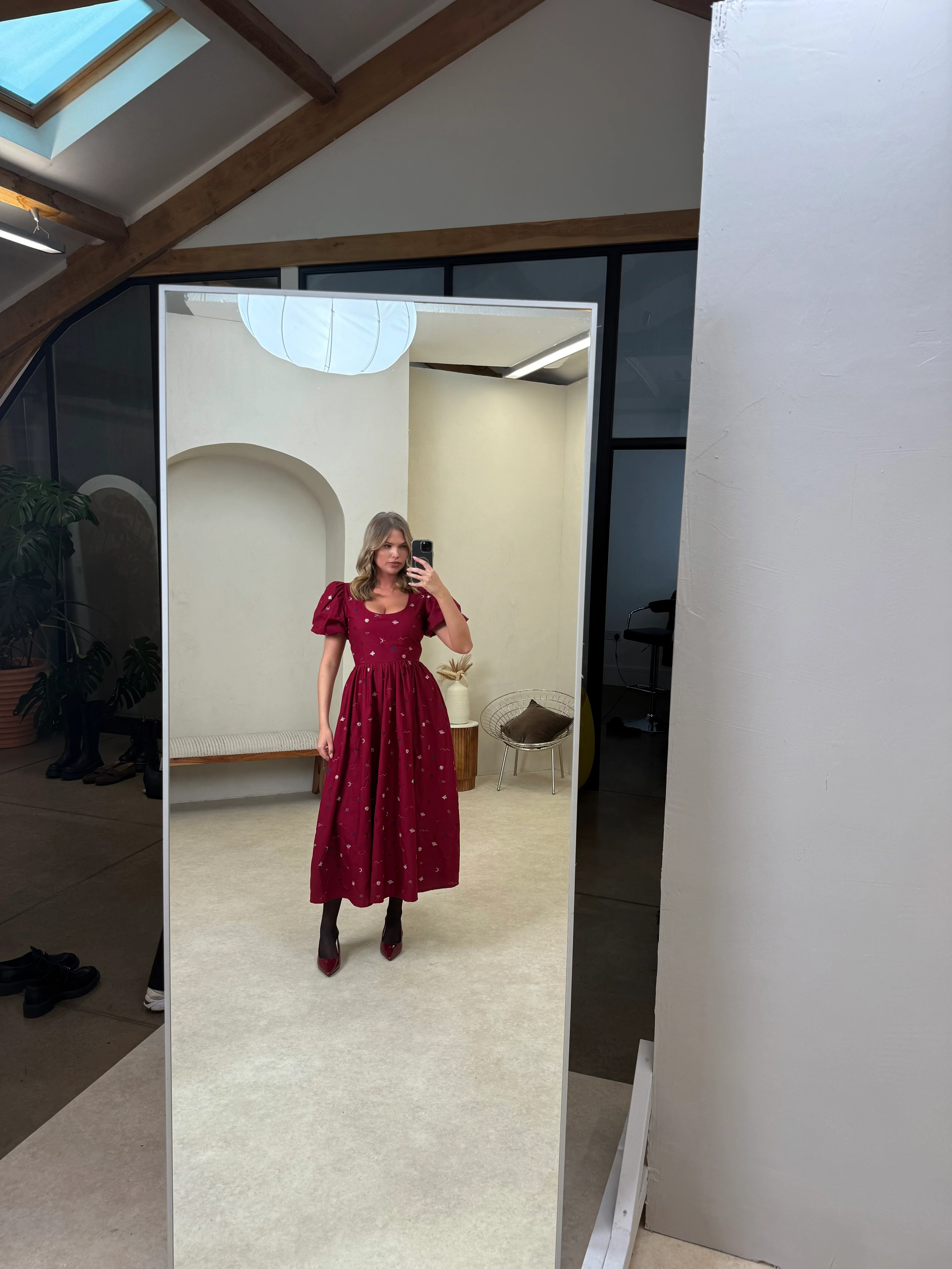 Delilah Dress - Embroidered Cosmic print - Image 5