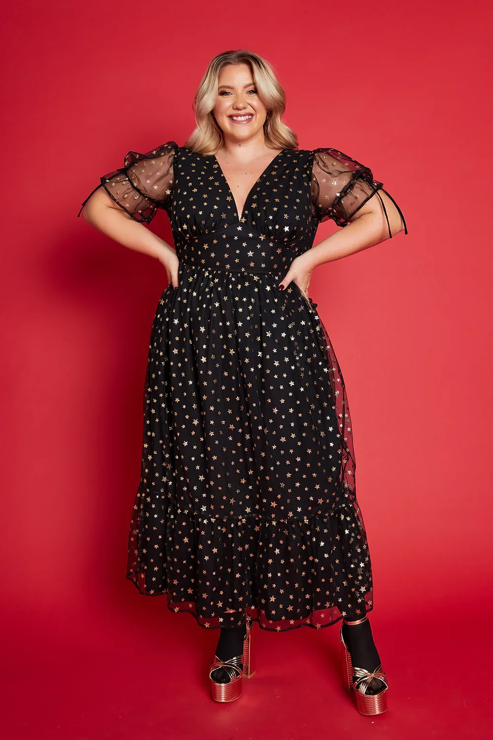 Paloma Dress - Gold Star - Image 10