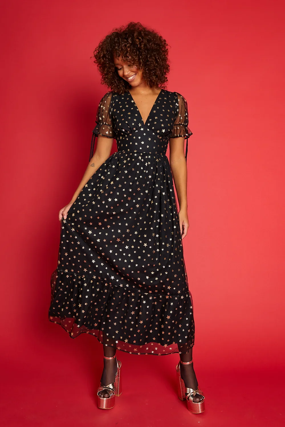 Paloma Dress - Gold Star - Image 7