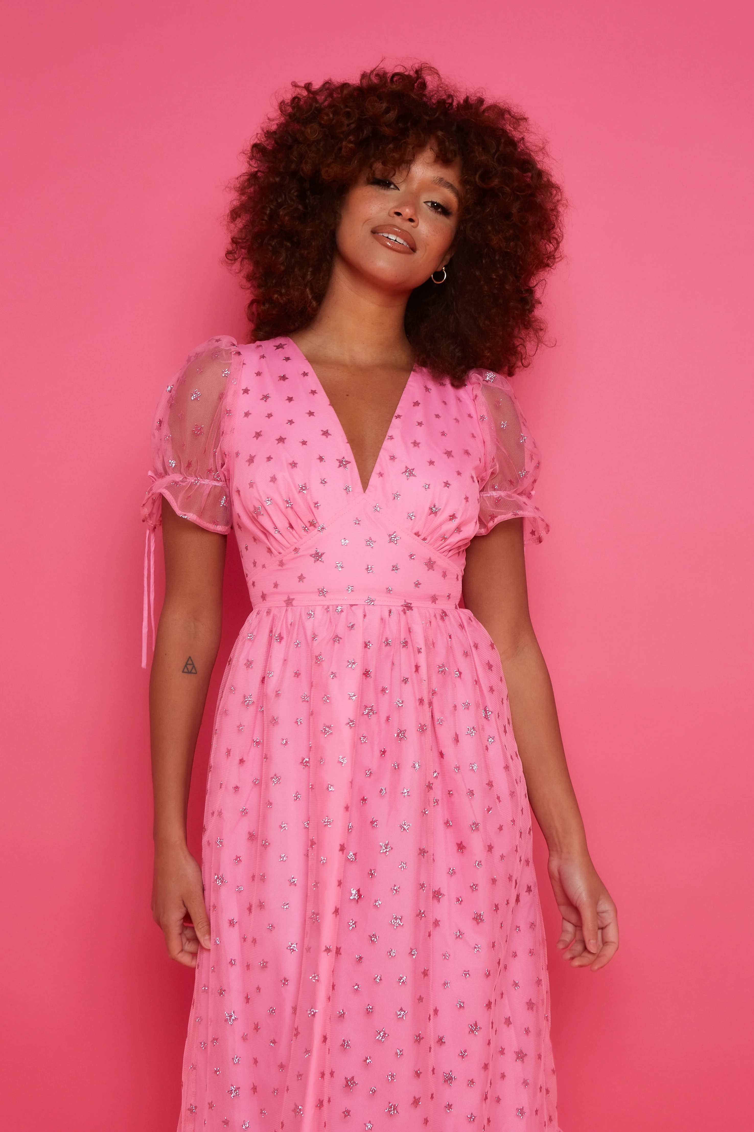 Paloma Dress - Pink Star - Image 3