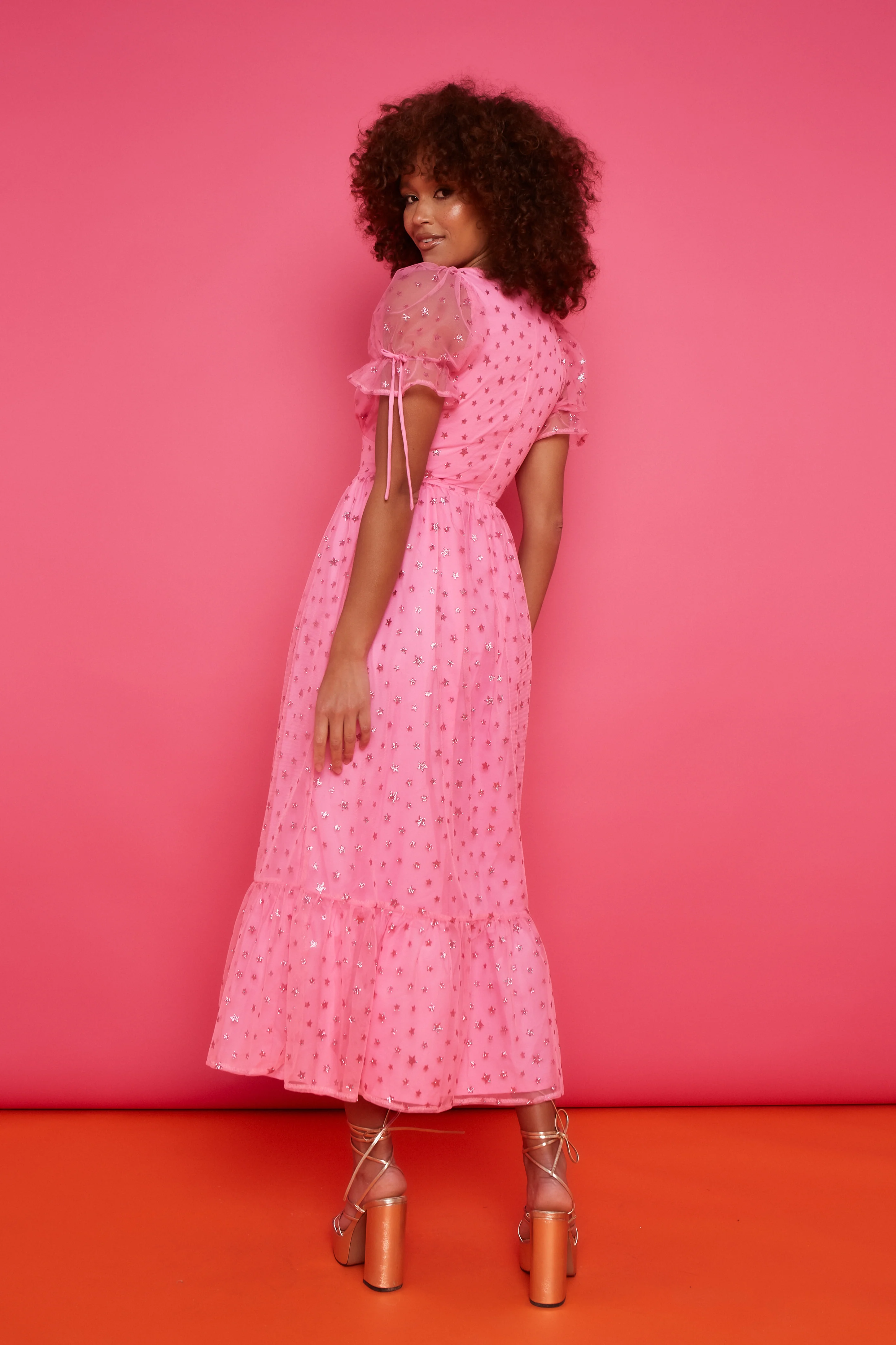 Paloma Dress - Pink Star - Image 4