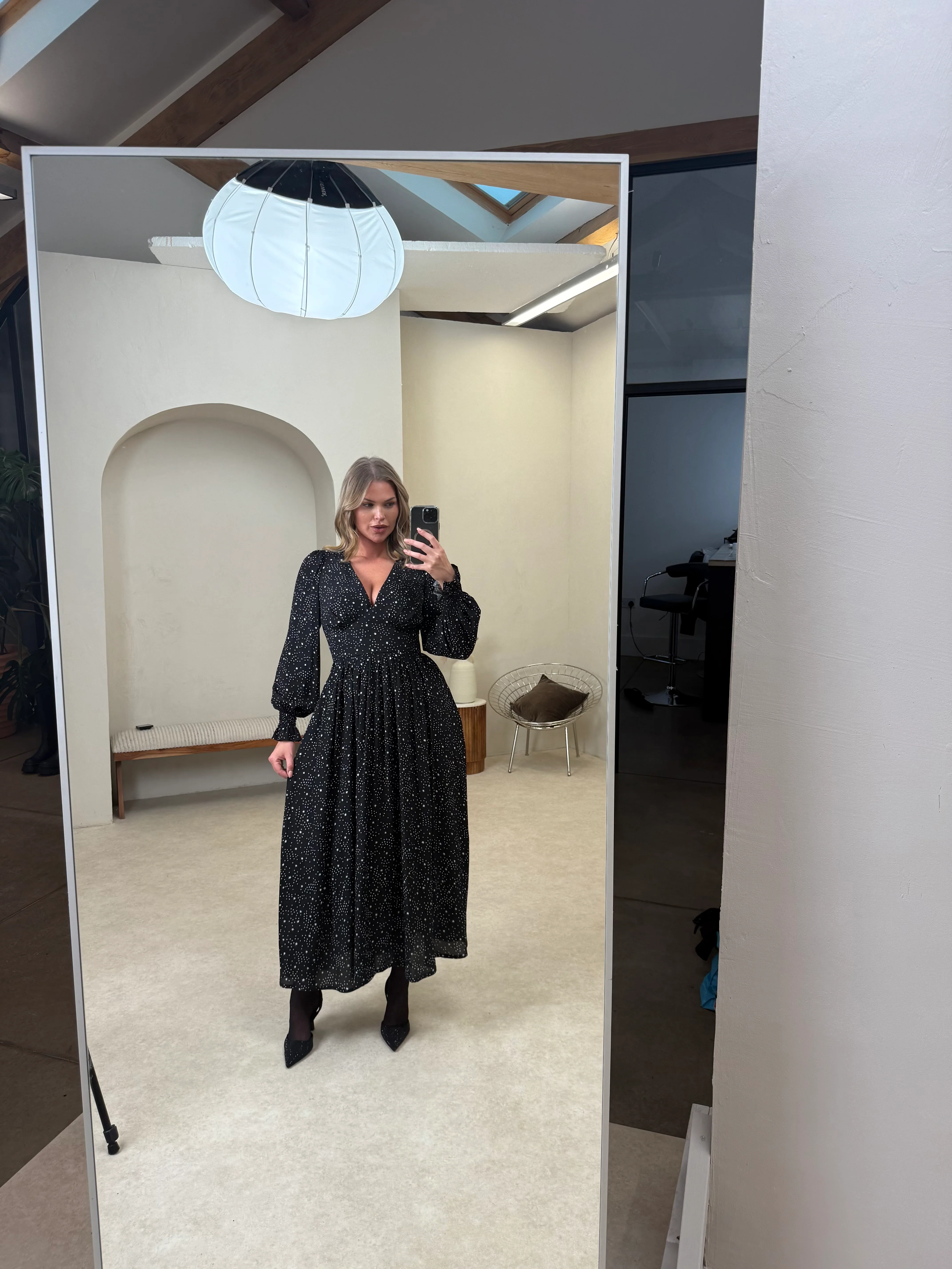 Tilda Dress - Polka Dot Star print - Image 8